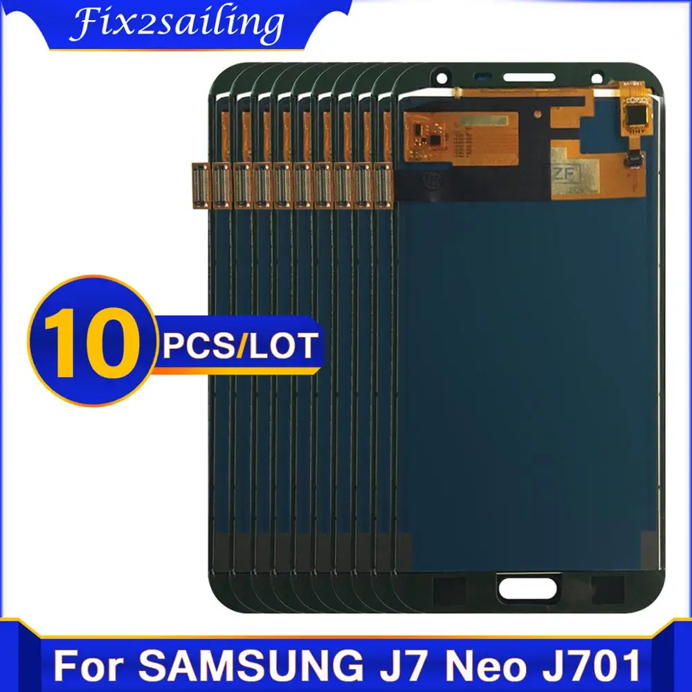 10 шт. для Samsung Galaxy J7 neo J701 J701F J701M J701MT ЖК-дисплей сенсорный экран дигитайзер сборка