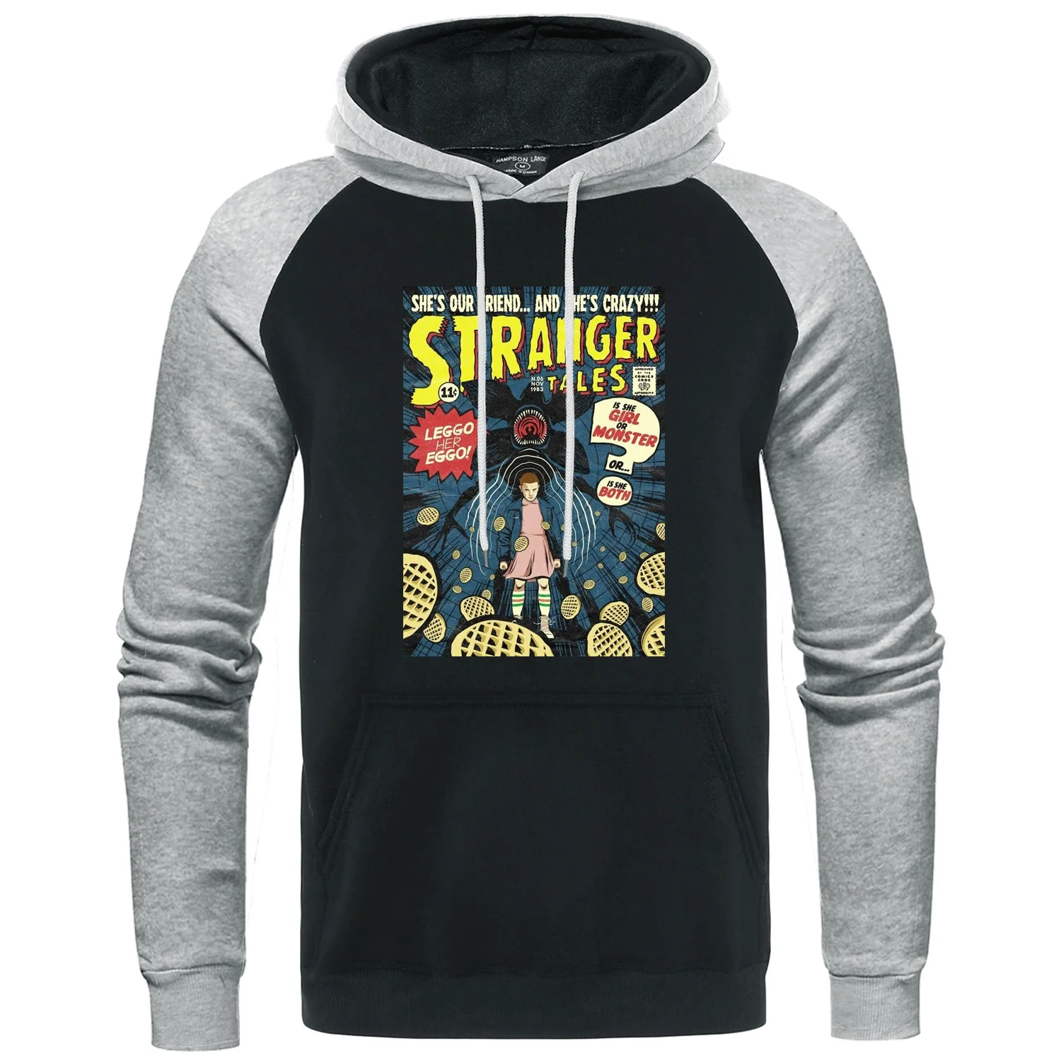 

Casual Tracksuit 2019 Autumn Winter Men Raglan Hoodies Stranger things Funny Print Hoodie Sweatshirts Male High Quality Pullover