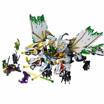

1100pcs Ninja The Ultra Dragon Compatible Lepining Ninjagoes Dragon Building Blocks Bricks Toys For Children Birthday Gift