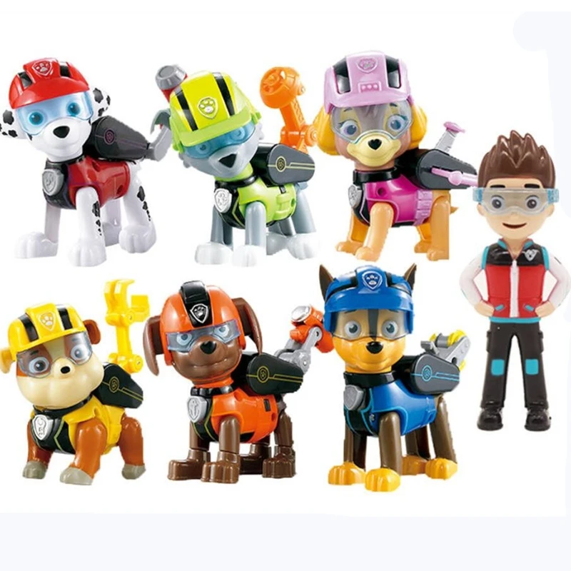 Щенячий патруль, анимационная игрушка, фигурка, пластиковая Канина, игрушки, Фигурное катание, модель patrulla Canina, игрушка, детский подарок