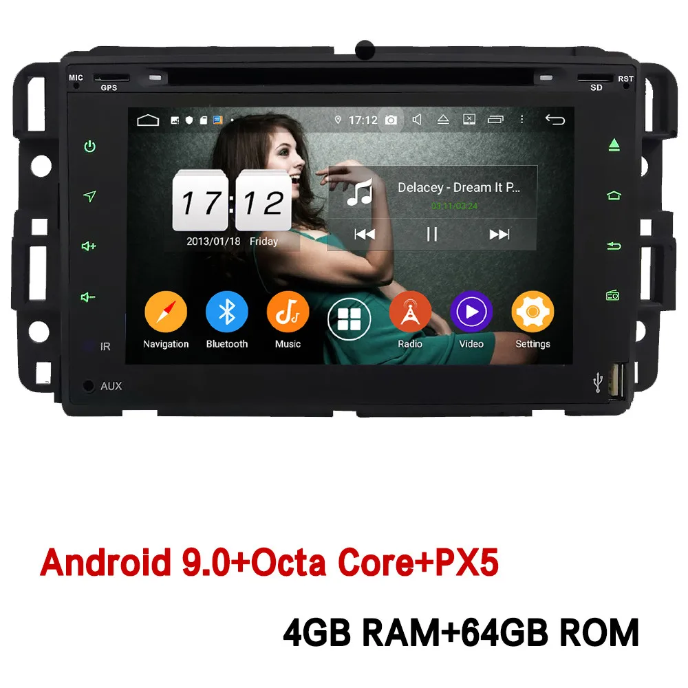4GB RAM x 64GB ROM Klyde 4G Android 9 Восьмиядерный 4 Гб+ 64 Гб DSP BT автомобильный dvd-плеер радио для Chevrolet Suburban Avalanche Monte Carlo Silverado 1500 - Цвет: 4GB RAM x 64GB ROM