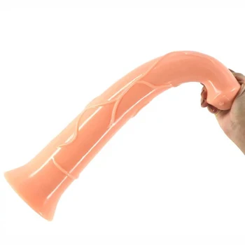 FAAK 16.9 Inch huge big dildo super long dildos animal horse dildo sex toys for women big fake penis lesbian masturbate flirting 4