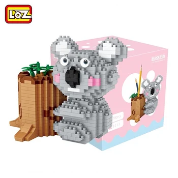 

LOZ Diamond Blocks Koala Pen Holder Cute Animal Micro Building Brick Blocks Creative Decompression Toy Children's Gift DIY 9212