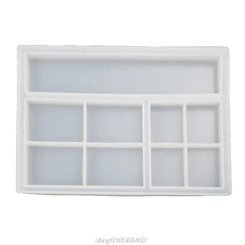 

Handmade Large Classified Storage Tray Resin Mold Multigrid Sorted Storage Dish Silicone Resin Mold O06 20 Dropshipping