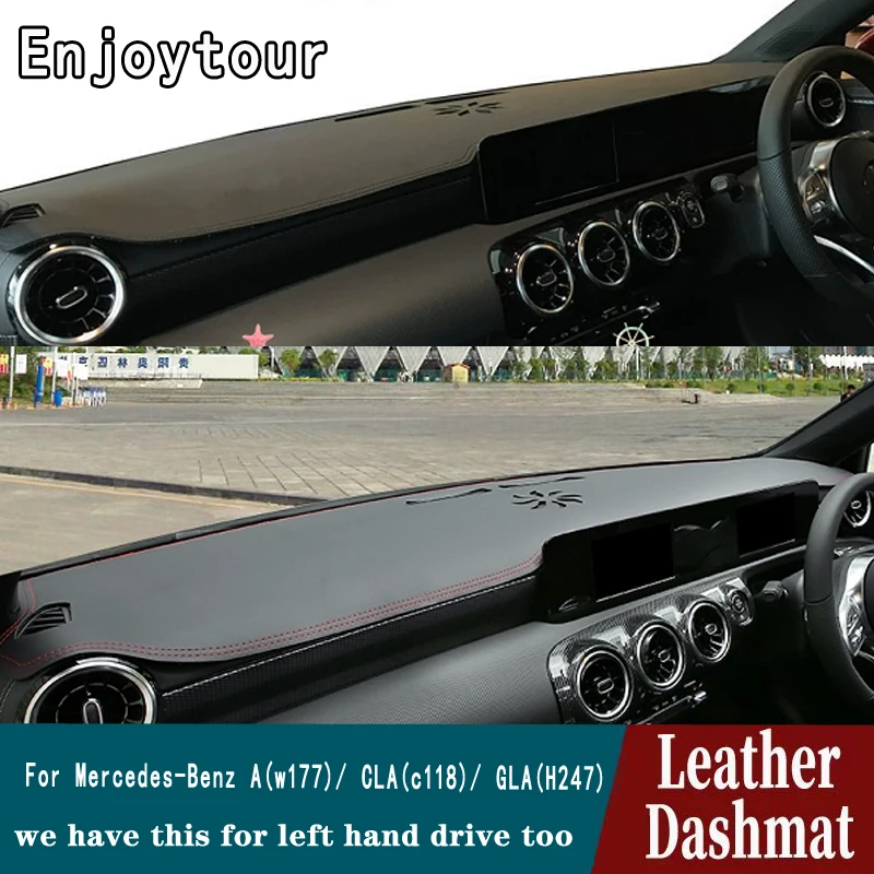 Кожаный коврик для приборной панели Mercedes Benz A W177 C118 GLA H247 Class 180 200 260 220| |