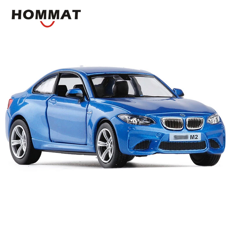 HOMMAT 1:36 Масштаб M2 купе модель автомобиля литье под давлением литой игрушечный автомобиль модель с вытягиванием назад Подарочные игрушки для детей маленькие машинки - Цвет: Blue with box