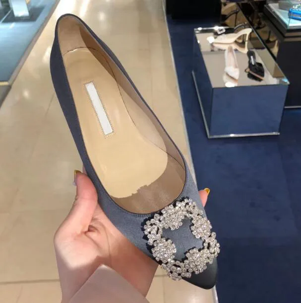 zapatos planos zapatos de mujer de marca puntiagudos zapatos de talla grande zapatos de fiesta de tacón bajo zapat - Цвет: 8
