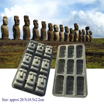 

Chile Moai Easter Island Statues Silicone Ice Cube Freeze Mini Ice Tray Mould Ice Lattice Box Icecream DIY Kichen Pastry Tools
