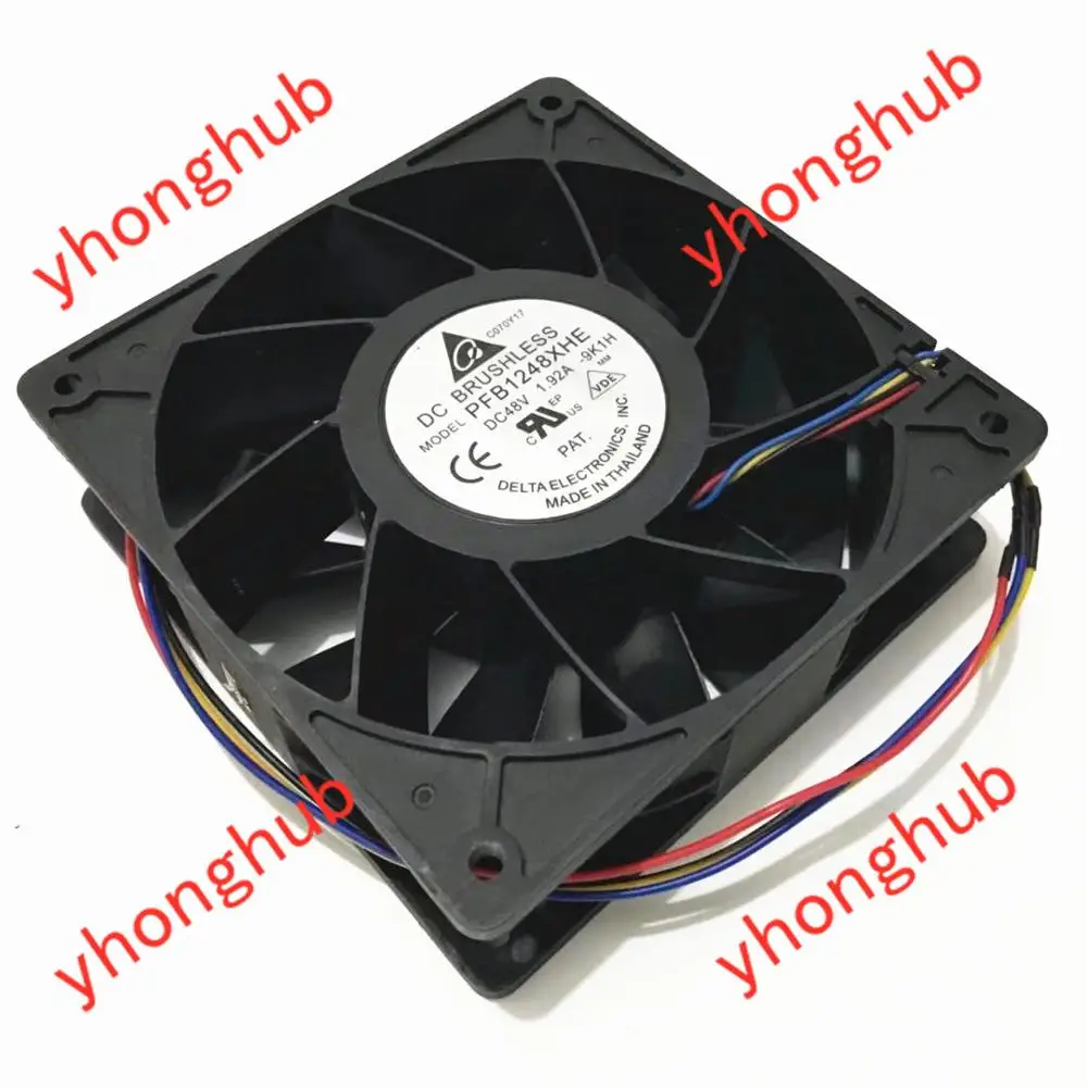 Вентилятор охлаждения сервера Detla Electronics PFB1248XHE 9K1H постоянный ток 48 в 120 А 120x38 мм 4