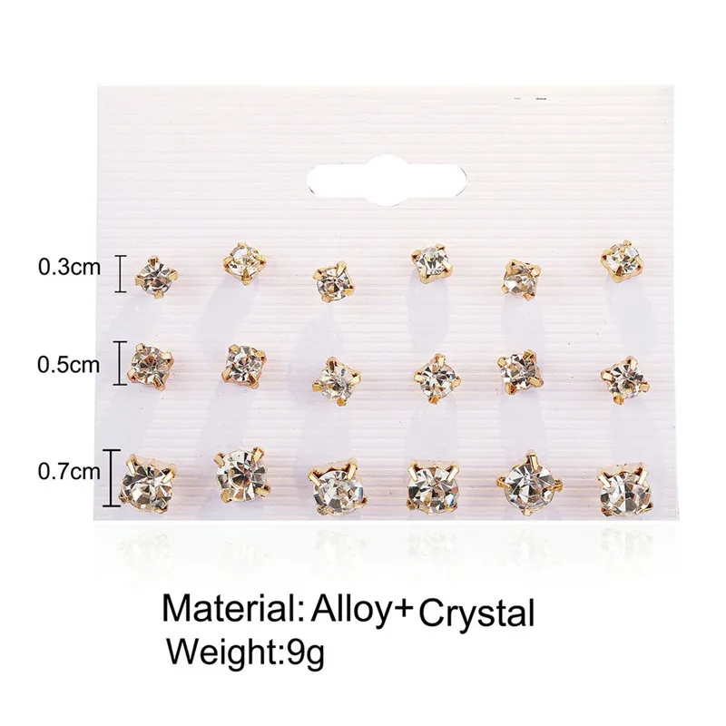 9 пар сережек для женщин, индивидуальные простые инкрустированные циркониевые серьги с цветком и жемчугом, Женские Ювелирные изделия, подарок, женские серьги