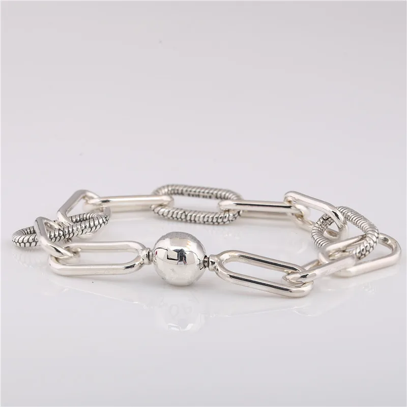 Браслет из стерлингового серебра 925 пробы браслет для галстука подходит для всех видов шармов и подвесок подарок на день рождения