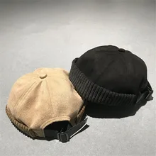 Осенне-зимние повседневные береты в стиле ретро, мужские и женские замшевые однотонные полосы, модные береты в стиле хип-хоп, сохраняющие тепло, нейтральные