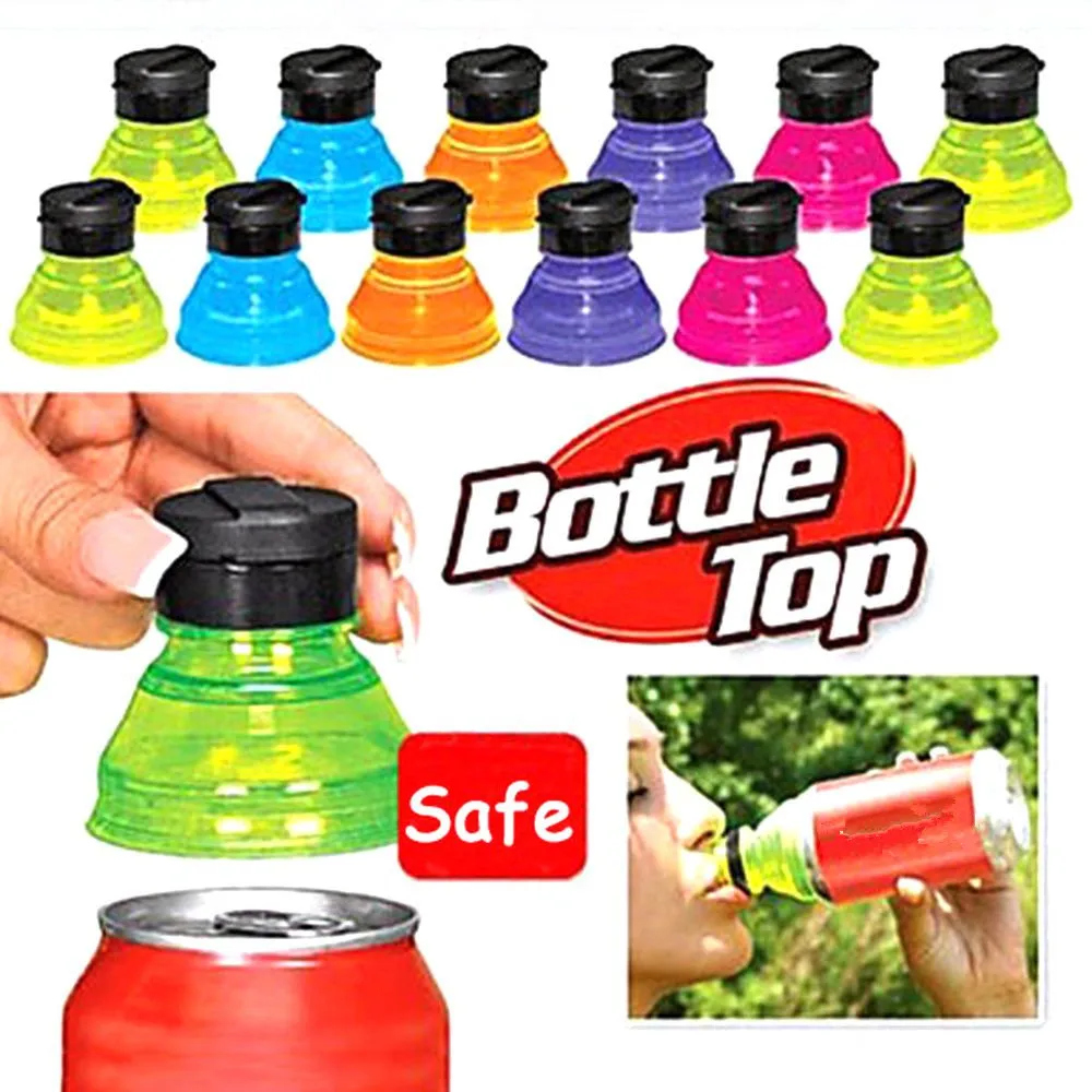 136pcsPEBottleTopLidProtectorBeverageCanCapSodaSaverEasy