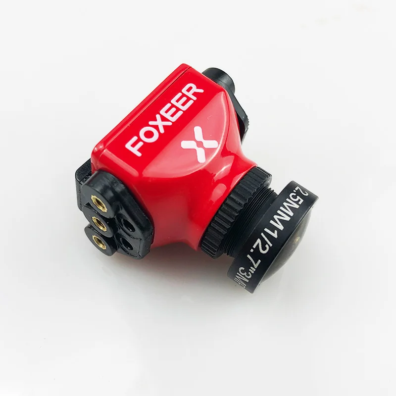 Foxeer Predator V4 FPV камера гоночный Дрон мини камера 16:9/4:3 PAL/NTSC переключаемый Супер WDR, osd 4ms задержка Upgarded predorv3 - Цвет: red 2.5mm