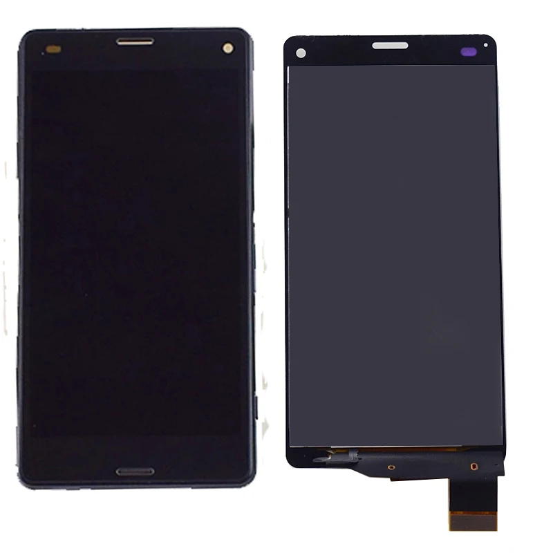 Дешево Для sony Xperia Z3 Mini lcd Compact D5803 D5833 сенсорный экран дигитайзер ЖК дисплей монитор модуль панель в сборе с рамкой