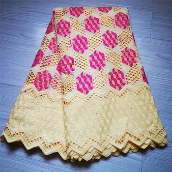 

Swiss lace fabric 2020 heavy beaded embroidery African lace fabrics 100% cotton fabric Swiss voile lace in Switzerland y66-401
