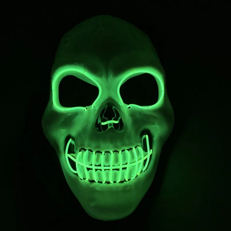 

LED Glowing Halloween Horror Mask Skull Mask Party Cosplay Dress Up Props For Halloween Festival Decorative Product Horror horro