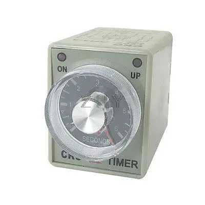 

DC 12V 0-6 Seconds 6s Plastic Housing Delay Timer Time Relay 8 Pin AH3-3