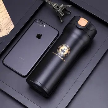 

New Design Double Wall Stainless Steel Vacuum Flasks 500ml Thermos Cup Coffee Tea Milk Travel Mug Thermo Bottle Gifts Thermocup