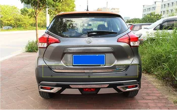 

1 PC Car Rear Trunk Lid Cover Trim Tail Gate Protector Cover Trims For Nissan Kicks 2017 Car Styling Auto Accessories