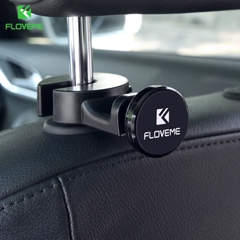 

FLOVEME Car Phone Holder 360 Rotate Universal Magnetic Seat Headrest Mount Magnetism Mobile Phone Holder For Cell Phones Tablet