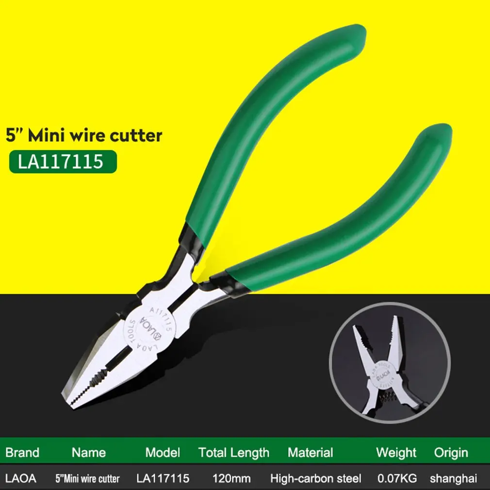 LAOA 5 Inch Wire Cutter Long Nose Side Snips Nippers Mini Diagonal Pliers For Fishing Cable Cutting Hand Tools Drop Shipping