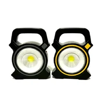 Ручной портативный фонарь, светильник для палатки, USB Перезаряжаемый 30 Вт COB светодиодный светильник-вспышка на солнечной батарее, 2 режима аварийной работы, лампа для осмотра