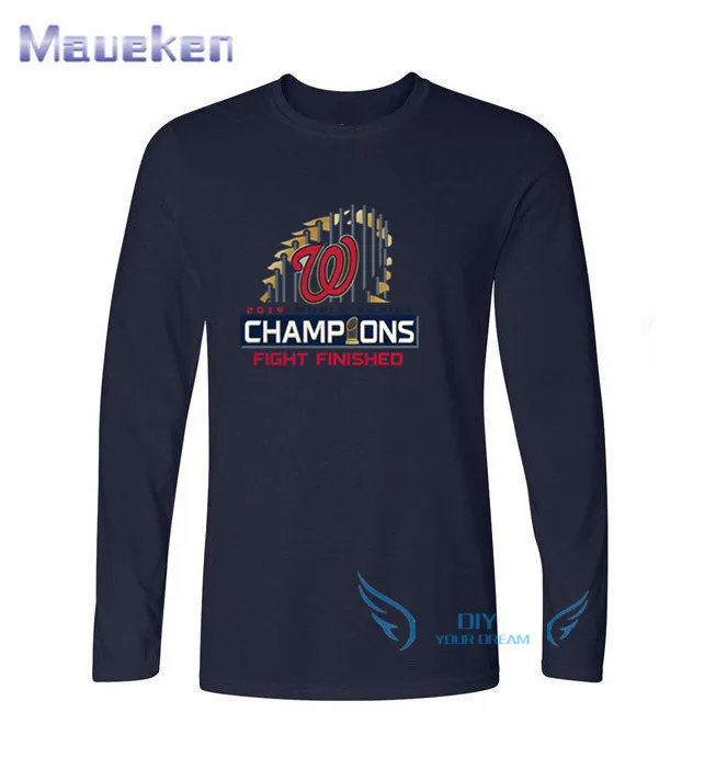 8 Национальная Серия чемпионов мира футболка мужская с длинным рукавом хлопок о-образный вырез футболки для болельщиков США подарок - Цвет: 8
