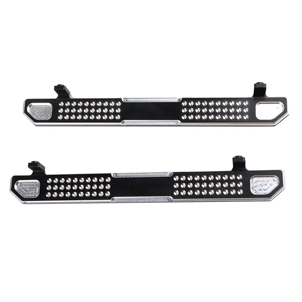 1 Pair/SET Durable Alloy Side Metal Pedal Foot Step Panel Anti-Skid Plate For 1/10 Scale Traxxas TRX-4 RC Crawler Car Parts