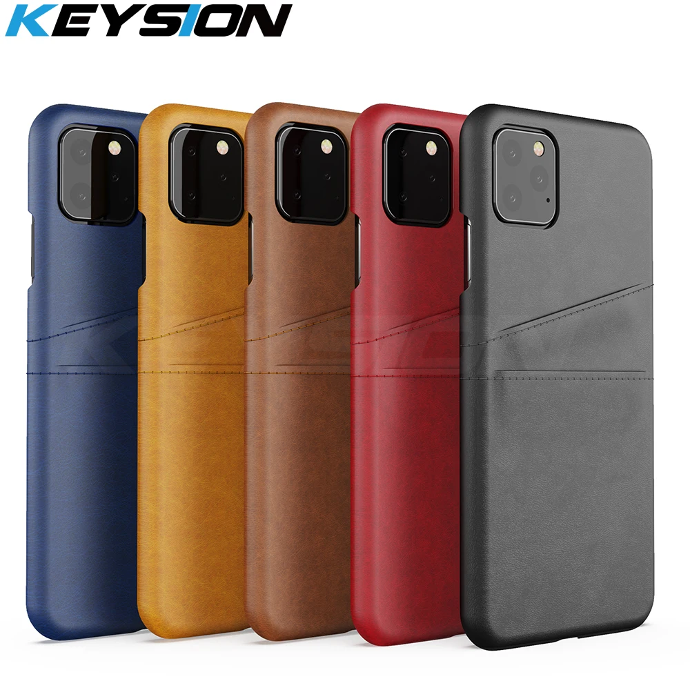 Чехол для телефона KEYSION iPhone 11 Pro Max Роскошный чехол бумажник из искусственной