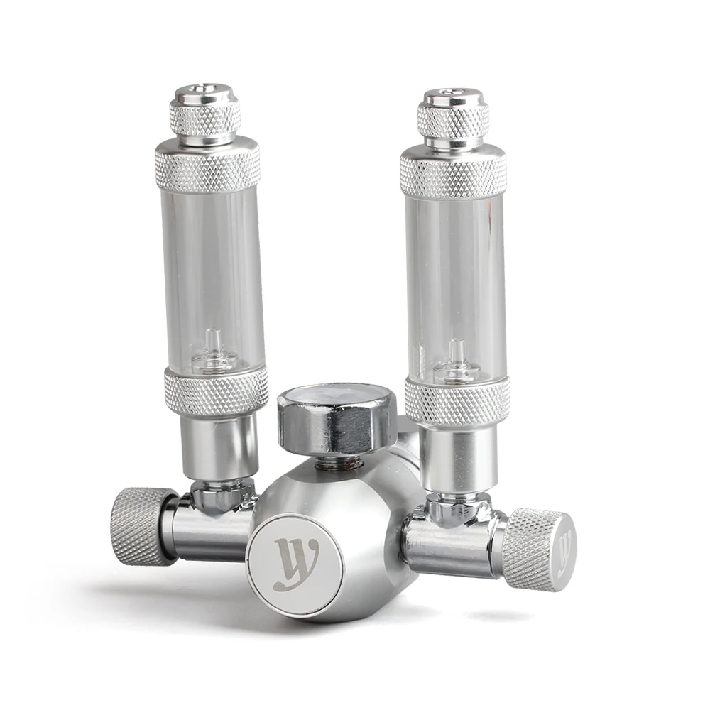 

Precision Fine-Tuning Co2 Regulators For Aquariums Co2 Regulator Solenoid With Double Trim Valve Bubble Counter & Check Valve