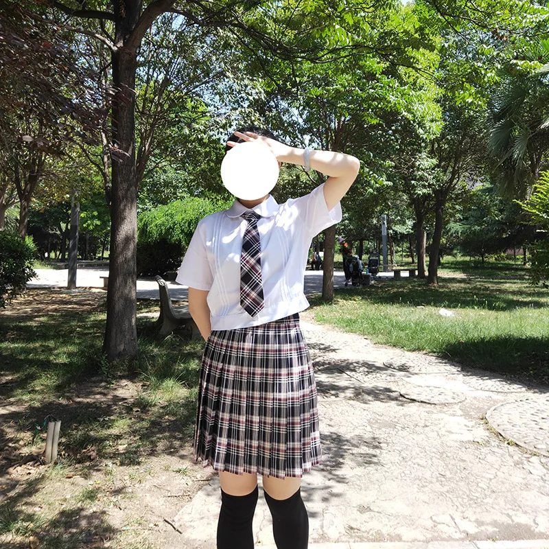 Японский Для женщин Высокая Талия черный, красный, абрикосовый; клетчатая юбка молодая девушка, студентка JK форма плиссированные юбки принцессы в стиле ретро с пышной юбкой