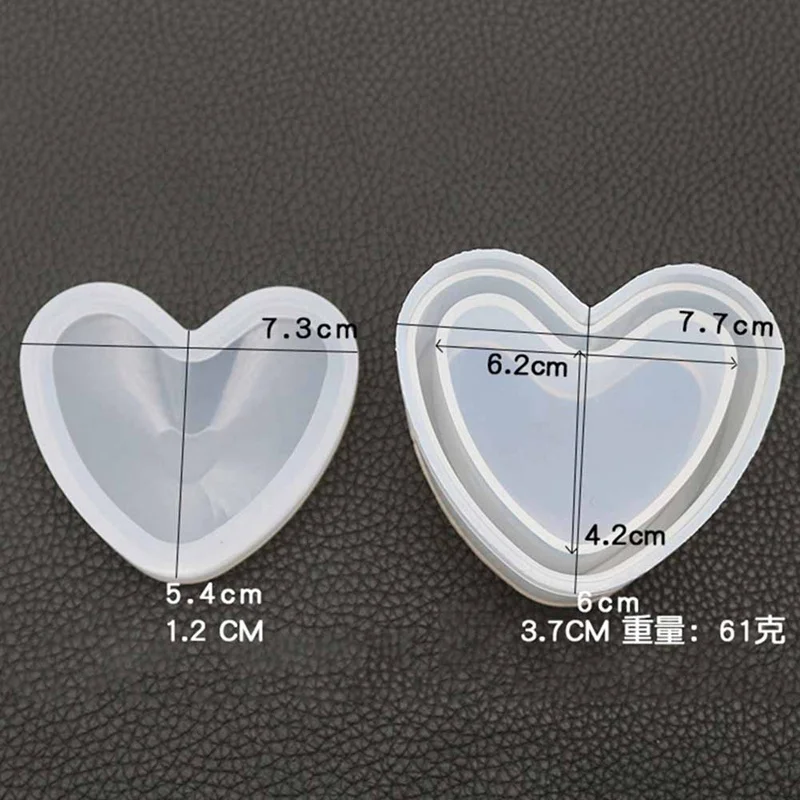4 Transparent Silicone Mould Necklace Lanugo Mold Resin Decorative Craft DIY Hexagonal Storage Box Epoxy Resin Molds For Jewelry - Цвет: 4