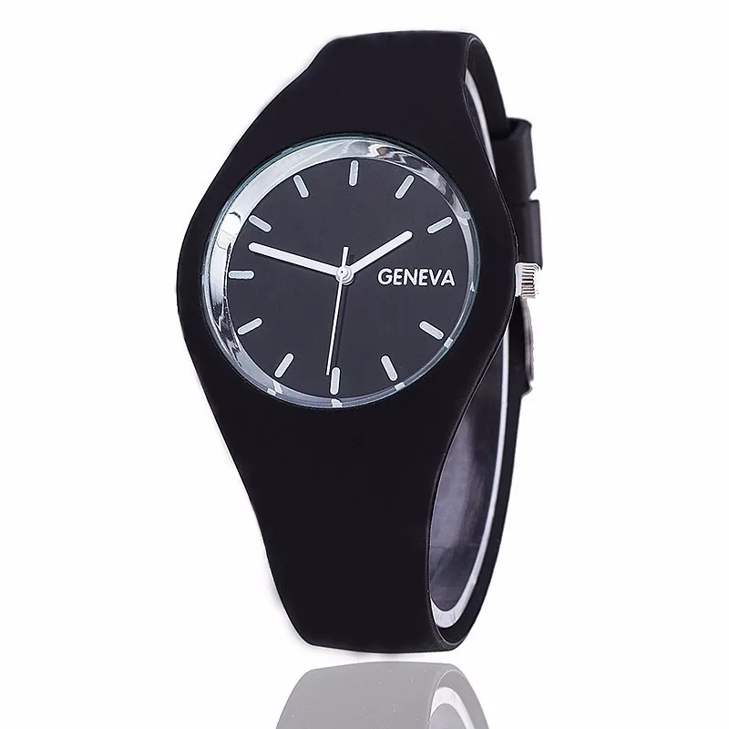 Casual simple style Jelly quartz-watch Silicone Strap ladies bracelet watch Perfect Gift watches for women Relojes hombre 2021