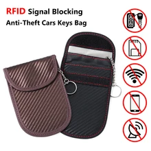 RFID противоугонные ключи от автомобилей сумка Автомобильная Fob сигнальная блокирующая сумка Фарадея для защиты конфиденциальности сигнальный щит ID карта Органайзер Кошелек