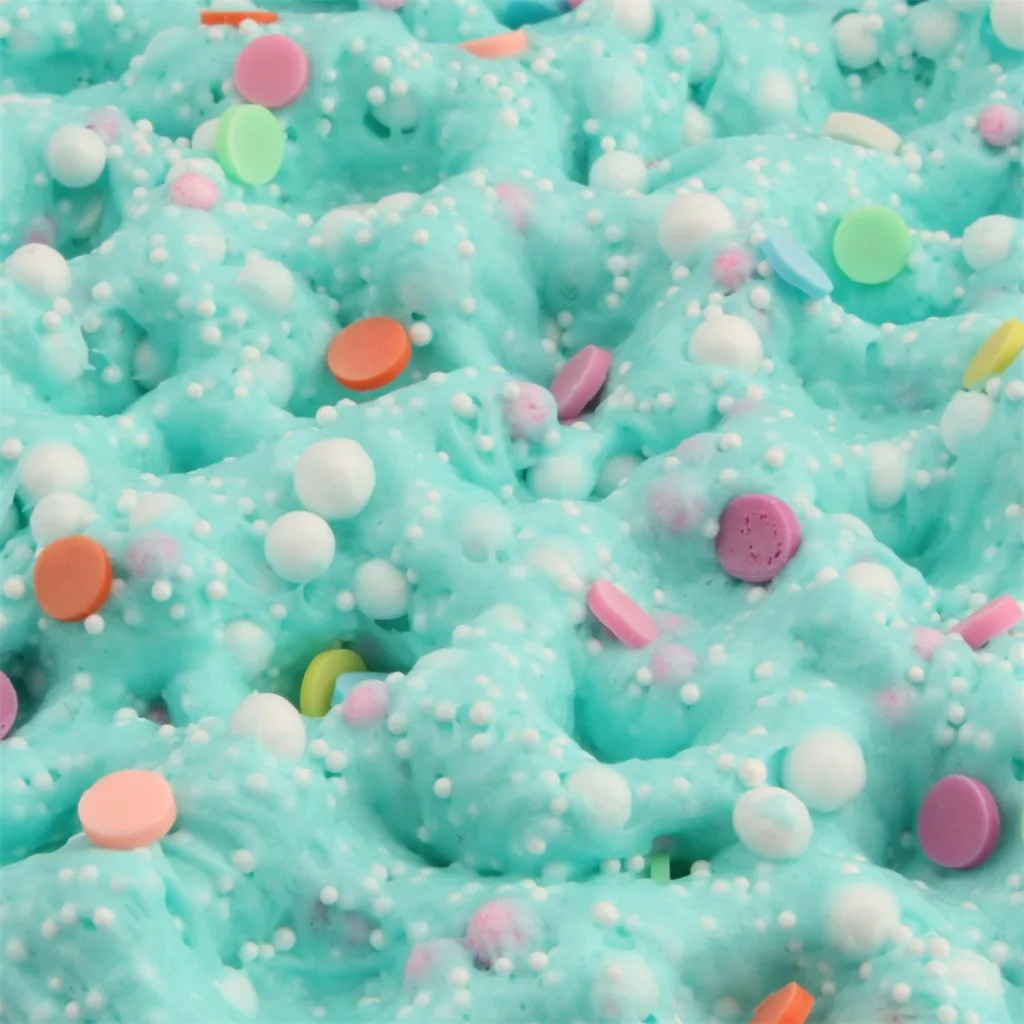 Fluffy Slime Supplies Stress Relief Toy Child Creativity Imagination Education toy Beautiful Color Colorful Slime toys #A