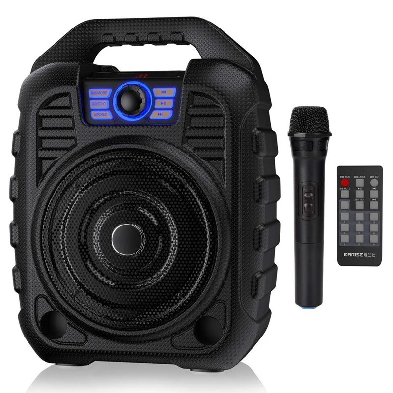 Портативная акустическая система T26 Bluetooth колонка беспроводной микрофон караоке