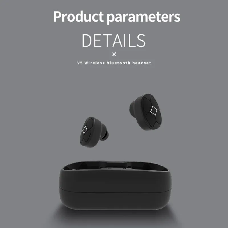 Беспроводные наушники V5 TWS, водонепроницаемые, Hi-Fi, Bluetooth, гарнитура 5,0, наушники с шумоподавлением, игровые наушники для смартфона, новинка