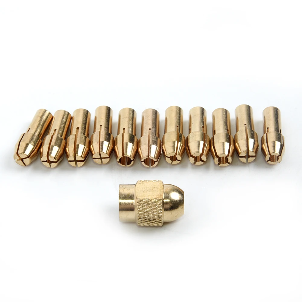Латунь цанговый Медь патрон 0,5/0,8/1,0/1/+ 2/1.6.2mm+ M8x0.75 Вращающийся набор инструментов