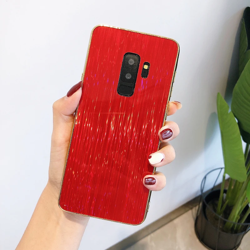 1 Блестящий чехол для samsung Galaxy S8 S9 S10 Примечание 10 плюс 9 8 A10 A20 A30 A50 A70 A6 A8 A7 A9 J4 J6 плюс Красочная обложка - Цвет: 1