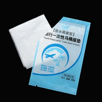 

10 Pcs Disposable Toilet Seat Cover Mat Portable Waterproof Safety Toilet Seat Pad For Travel/Camping Bathroom Accessiories