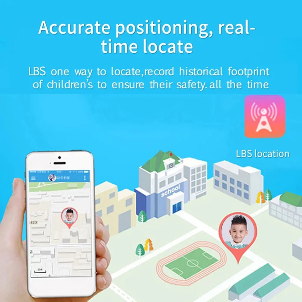 DS69 Children Smart Watch Blueteeth SIM Card SmartWatch Kid With GPS IP67 Waterproof SOS hands-free intercom Smart watch  20J22