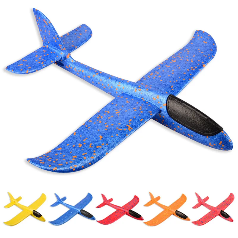 Kids Indoor /& Outdoor Hand Launching Foam Airplane Model Summer Beach Game Toy