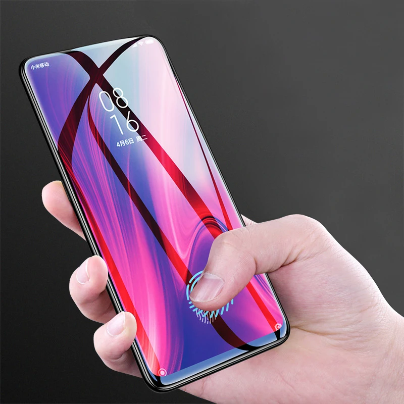 5D изогнутое закаленное стекло с полным покрытием клея для XIAOMI Mi9T Mi9 CC9 Mi8 Lite Pocophone F1