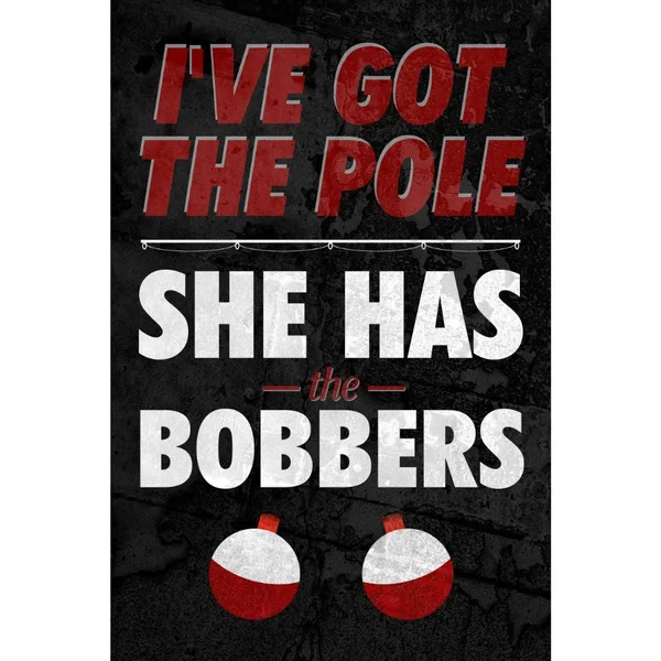 Жестяной знак Pole &amp Bobbers художественное настенное украшение винтажный