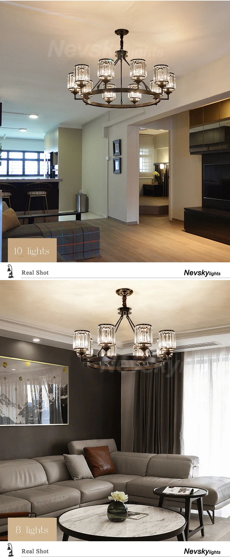 Modern crystal chandelier lighting for hall black chandelier living room chandelier ceiling bedroom pendant lamp kitchen fixture