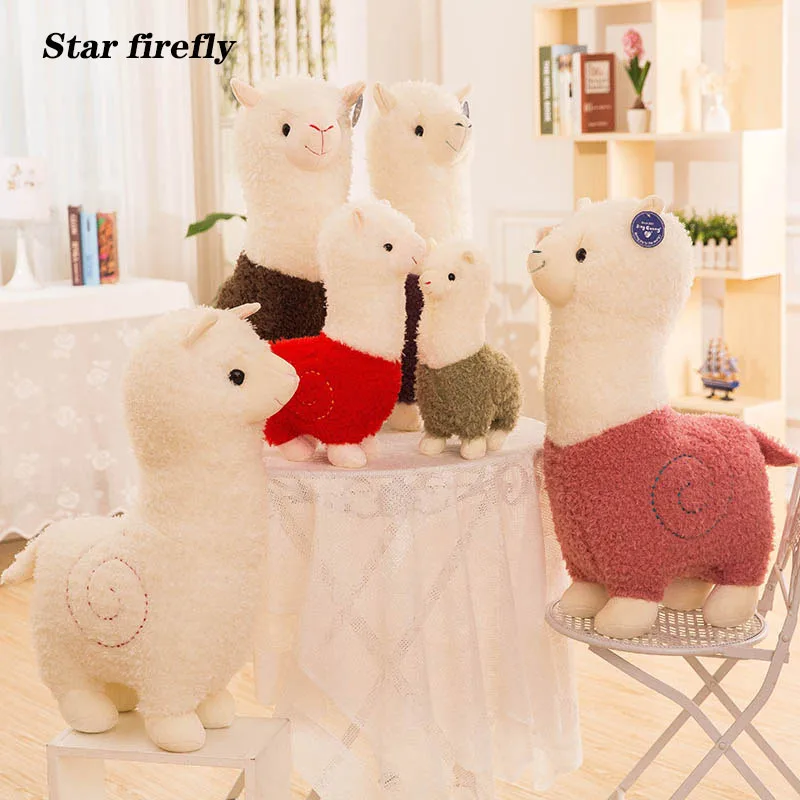 

28-80cm alpaca plush toy doll doll cute sheep shape Stuffed toy Family decoration doll soft plush toy for kids gifts