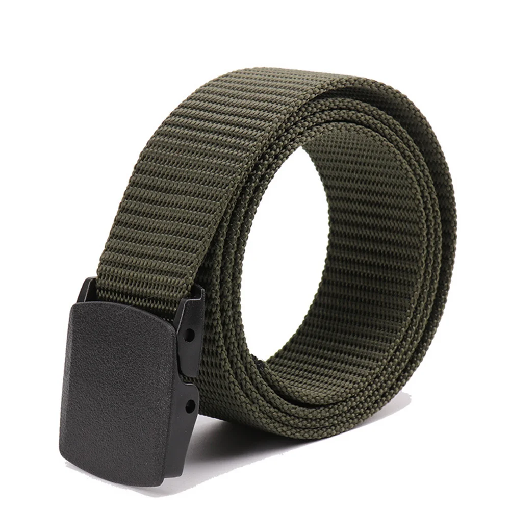 

Men's Outdoor belt Sports Military Tactical Adjustable Belt Canvas Waist Belt With Metal Plastic Buckle Male Casual Fabric Belt