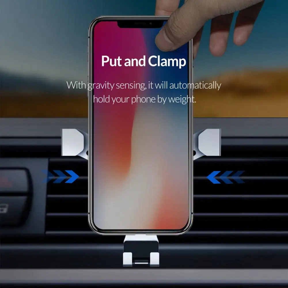  ORICO Schwerkraft Auto Handy Halter Für Smartphone Air Vent Halterung Clip Auto Telefon Ständer Sup
