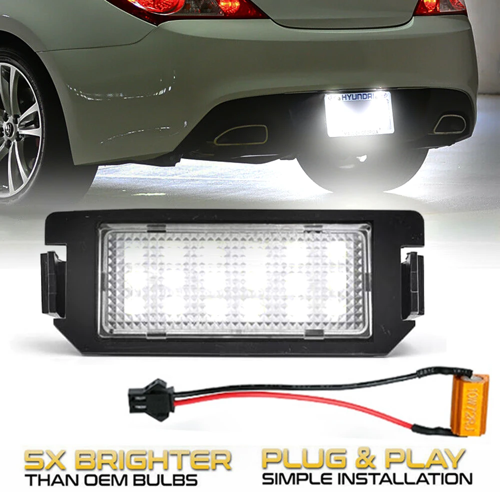 Kit d'éclairage de Voiture de kit d'éclairage de Coffre de dôme de Carte  intérieure de LED de véhicule, pour Hyundai Kona Veloster Fs Js Solaris  Getz Solaris (10-20)-8PC Bleu Glace : 